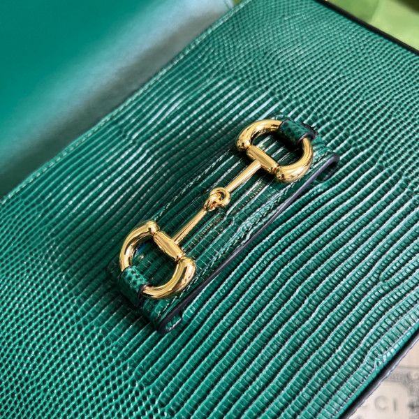 G*u*i horsebit 1955 lizard mini bag