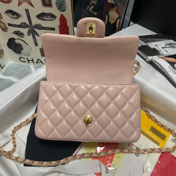 CL MINI FLAP BAG WITH TOP HANDLE