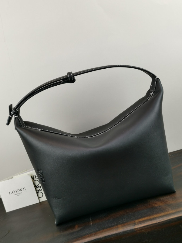 LOEWE Cubi bag in Anagram jacquard and calfskin