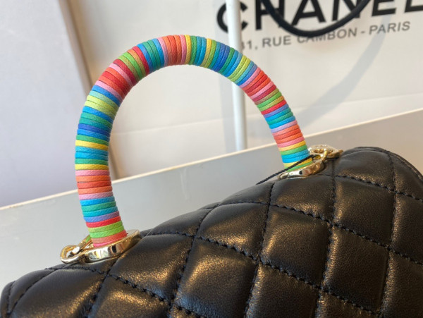 CL MINI FLAP BAG WITH TOP HANDLE