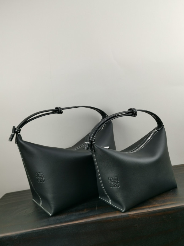 LOEWE Cubi bag in Anagram jacquard and calfskin