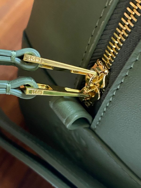 LOEWE Amazona 19 square bag in jacquard and calfskin