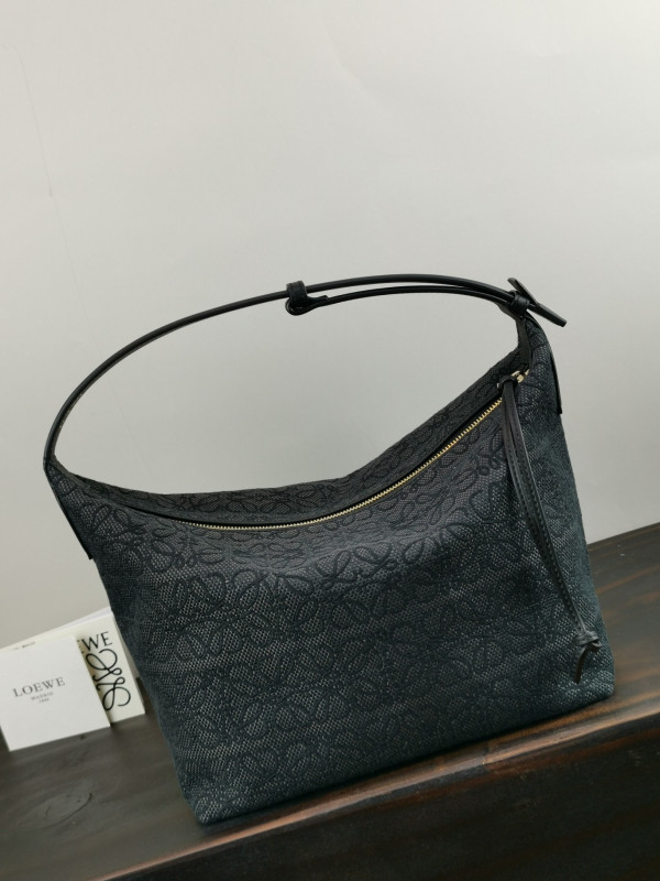 LOEWE Cubi bag in Anagram jacquard and calfskin