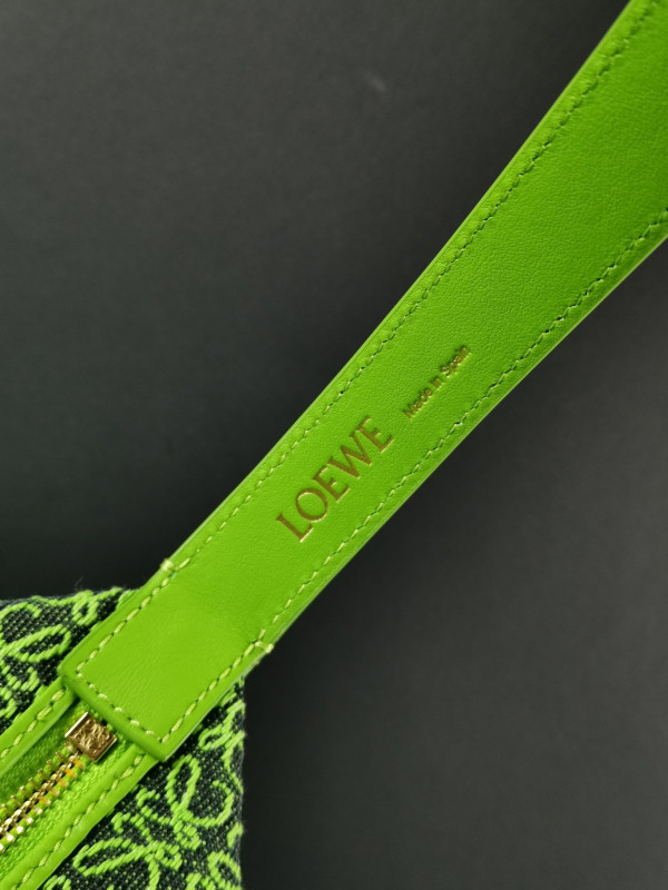 LOEWE Cubi bag in Anagram jacquard and calfskin