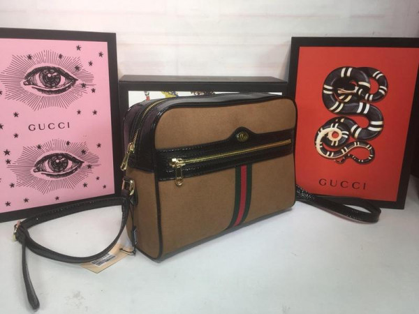 G*u*i ophidia suede small shoulder bag