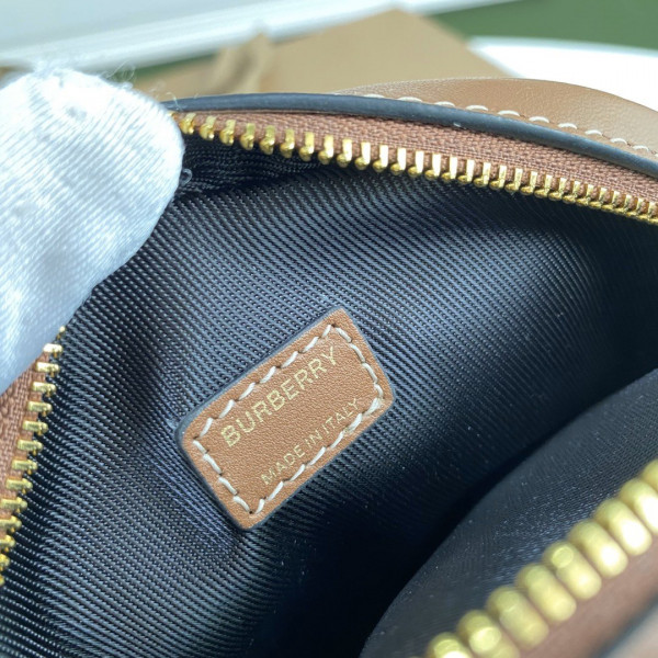 B**rry logo graphic canvas and leather l**ise bag