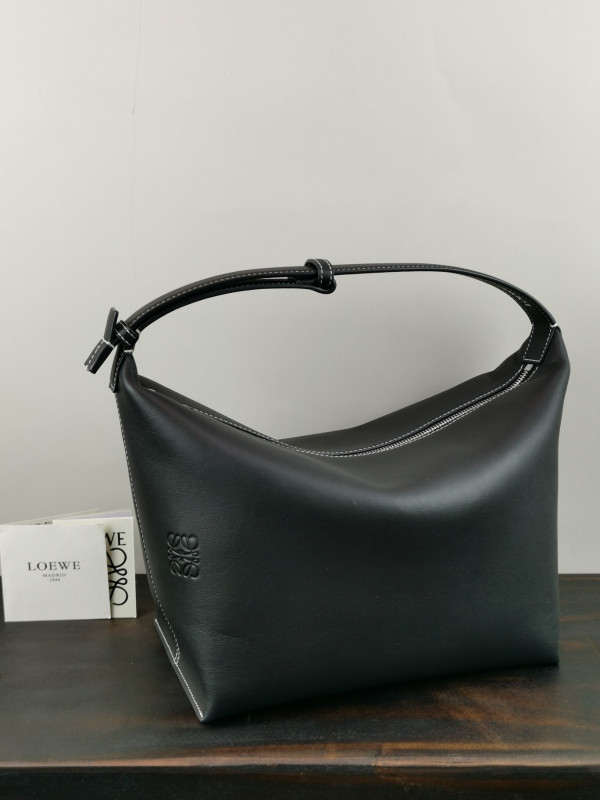 LOEWE Cubi bag in Anagram jacquard and calfskin