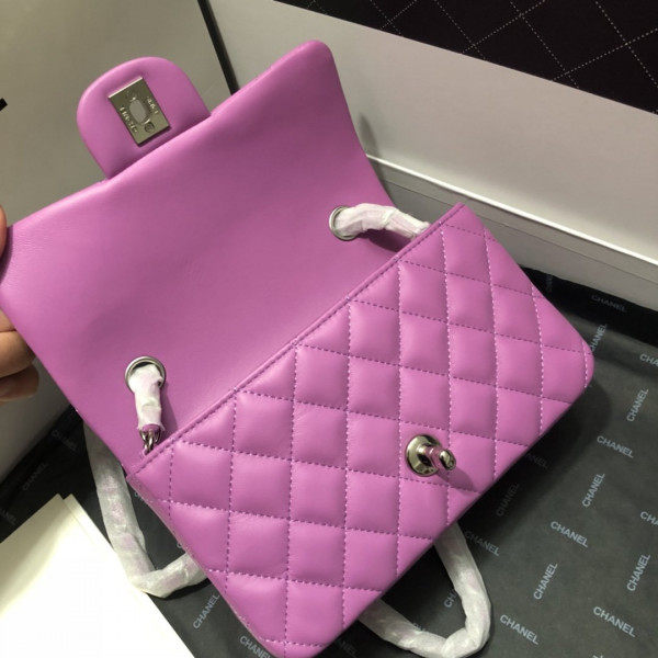 CL FLAP BAG LAMBSKIN