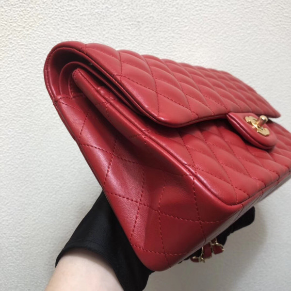 CL FLAP BAG LAMBSKIN
