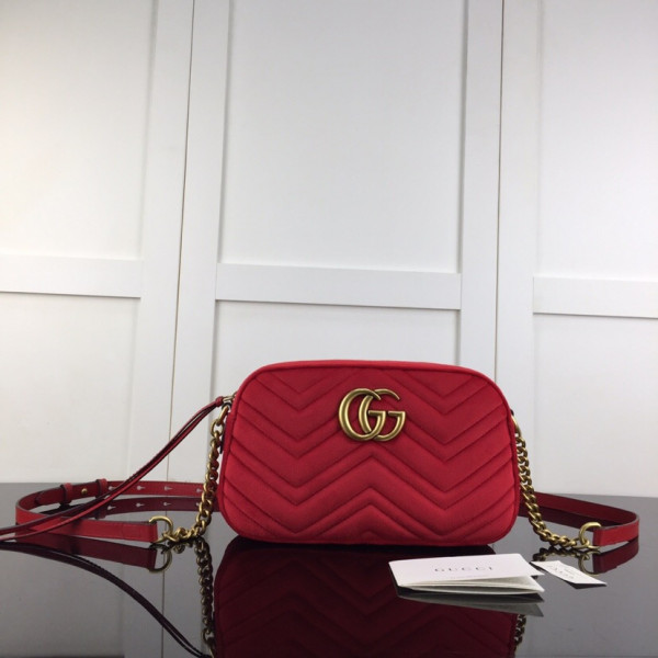 G*u*i gg marmont velvet small shoulder bag