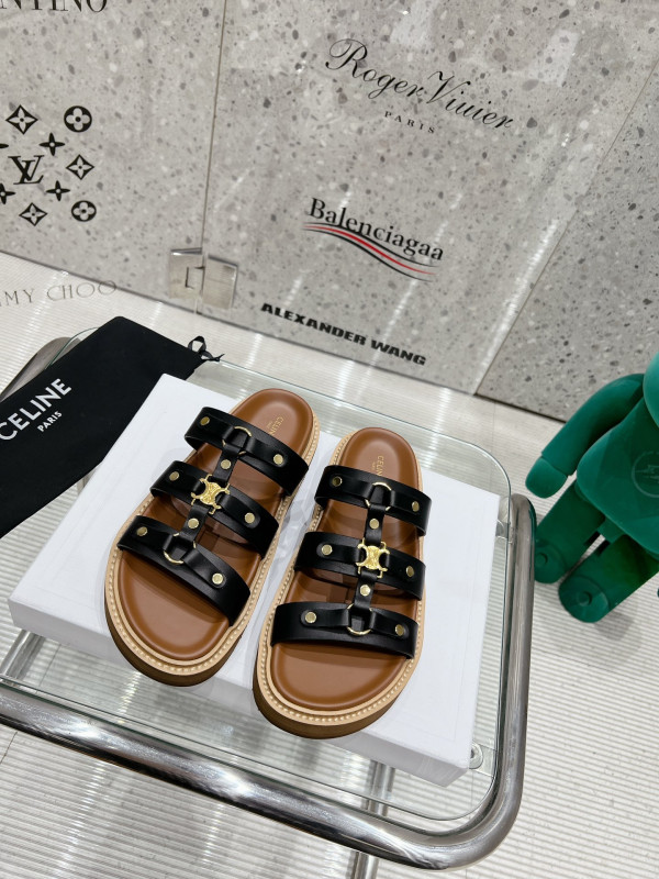 Ce**e slides tippi in calfskin