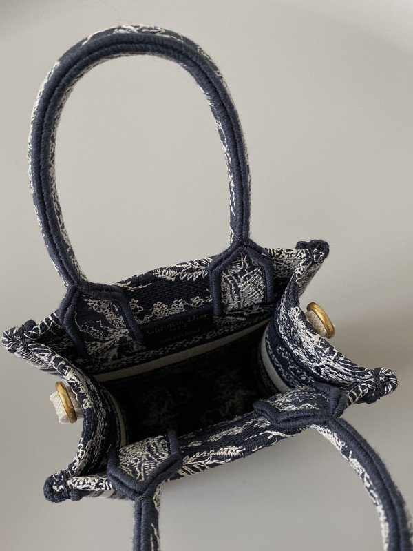 mini D*or book tote phone bag