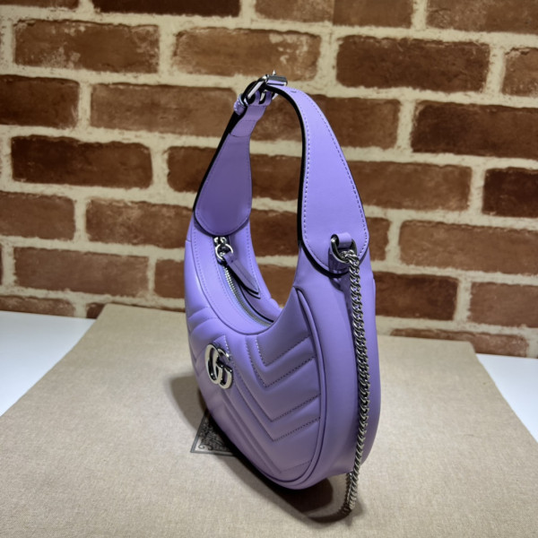 G*u*i gg marmont half-moon-shaped mini bag