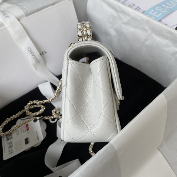 CL FLAP BAG WITH TOP HANDLE-18CM