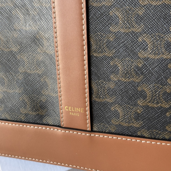 Ce**e small cabas in triomphe canvas-26.5*23*12cm