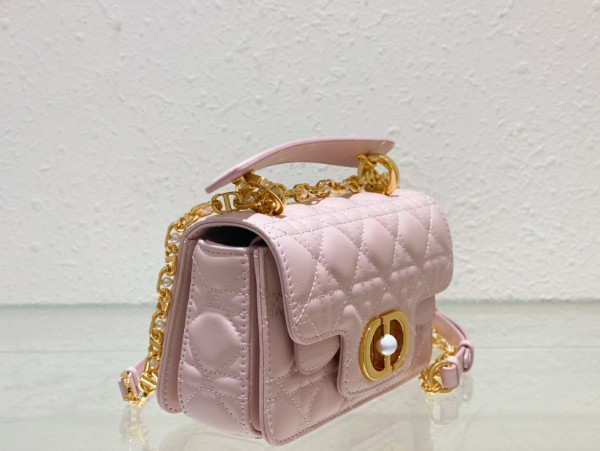mini D*or jolie top handle bag-19 x 12 x 6 cm