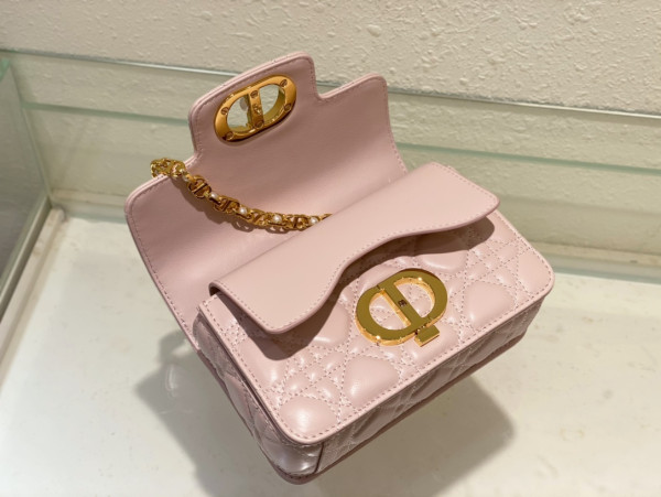 mini D*or jolie top handle bag-19 x 12 x 6 cm