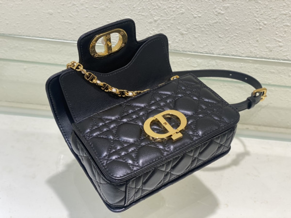 mini D*or jolie top handle bag-19 x 12 x 6 cm