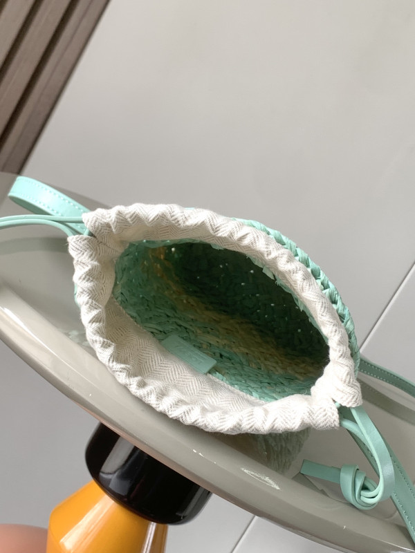 LOEWE Anagram Checks Mini bucket bag-22*14*6CM