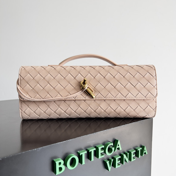 Bo*te*ga ve*ne*ta long clutch andiamo with handle-31*13*3cm