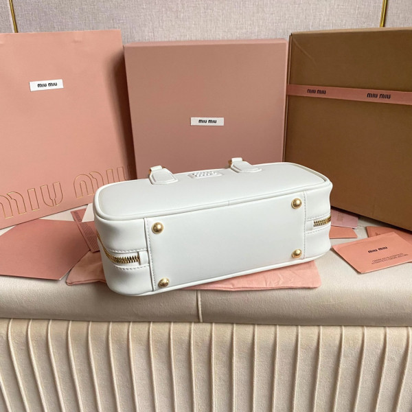 MIUMIU Arcadie leather bag-27X12X9Cm