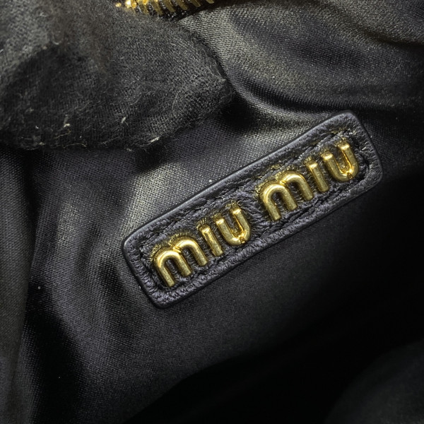 MIUMIU Wander matelassé nappa leather hobo bag